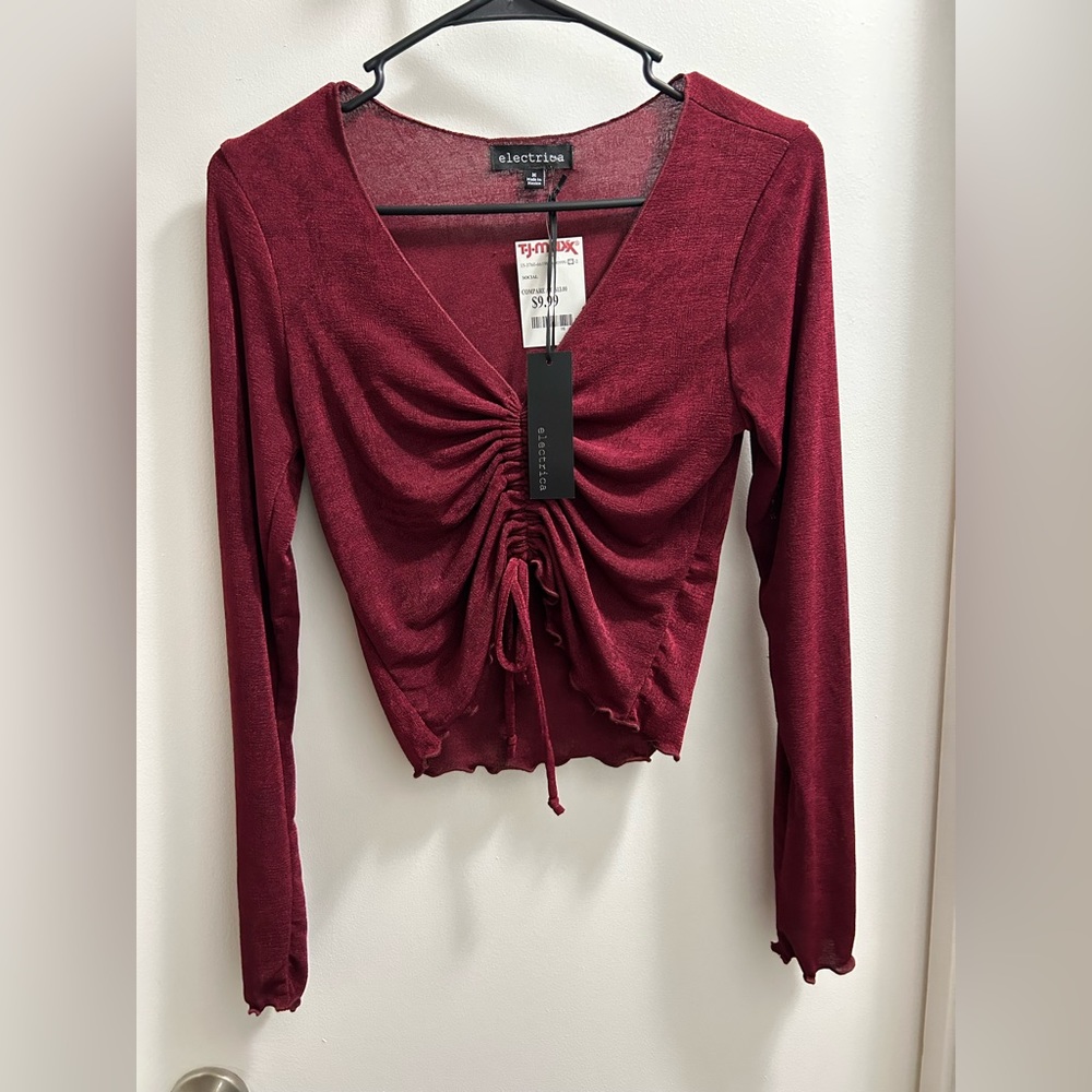 Electrica cropped long sleeve top